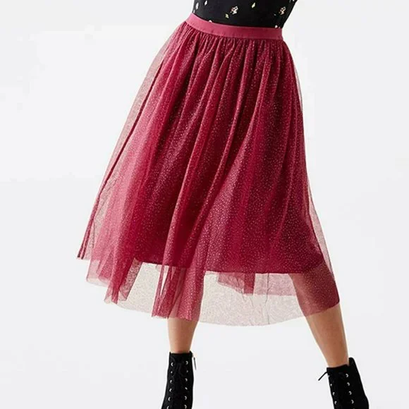 Matilda Jane Red A-Line Skirt - Picture 4 of 5